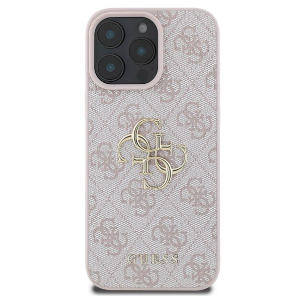 Guess 4G Metal Logo Backcover Apple iPhone 16 Pro Max - Roze