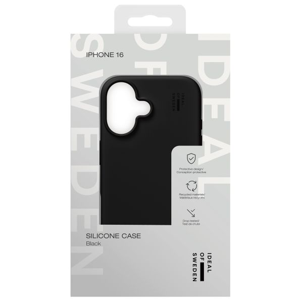 iDeal of Sweden Silicone Case Apple iPhone 16 - Black