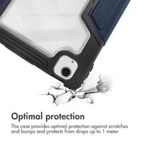 Accezz Rugged Trifold Bookcase Apple iPad Air 11 inch (2026) M4 / (2025) M3 / (2024) M2 / Air 5 (2022) / Air 4 (2020) - Dark Blue