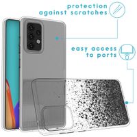 imoshion Design hoesje Samsung Galaxy A52(s) (5G/4G) - Spetters - Zwart