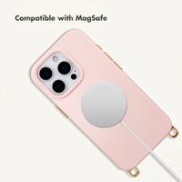Selencia Rivièra MagSafe Back Cover with detachable hooks Apple iPhone 15 Pro - Sorbet Pink