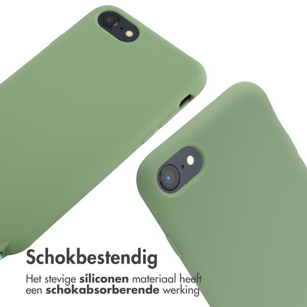 imoshion Siliconen hoesje met koord Apple iPhone SE (2022 / 2020) / 8 / 7 - Groen