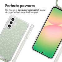 imoshion Design hoesje met koord Samsung Galaxy A56 - Smoke Green Flowers