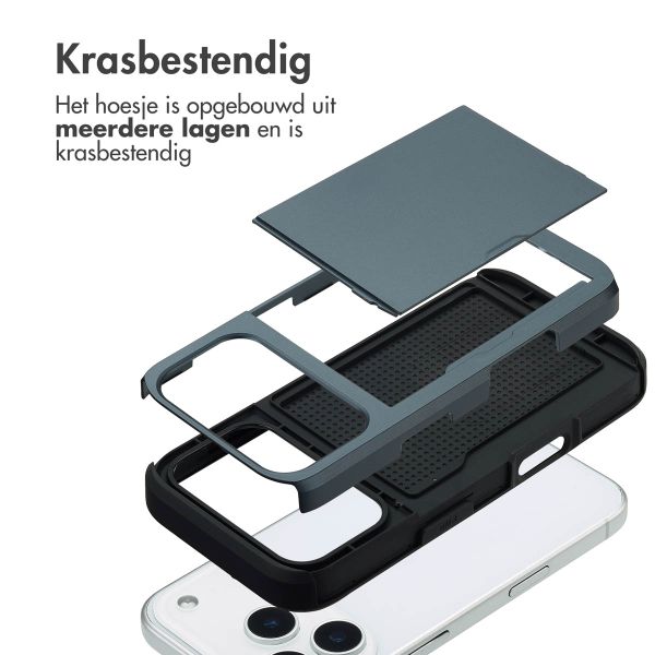 imoshion Backcover met pasjeshouder Apple iPhone 17 Pro - Donkerblauw