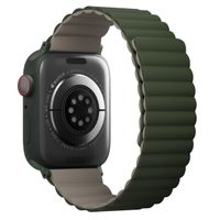 Uniq Revix dubbelzijdig bandje Apple Watch Series 1 t/m 11 / SE / Ultra (44/45/46/49 mm) - Pine (Green/Taupe)