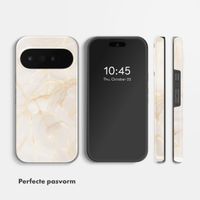 Selencia Vivid Backcover met MagSafe Google Pixel 11 - Golden Beige Marble