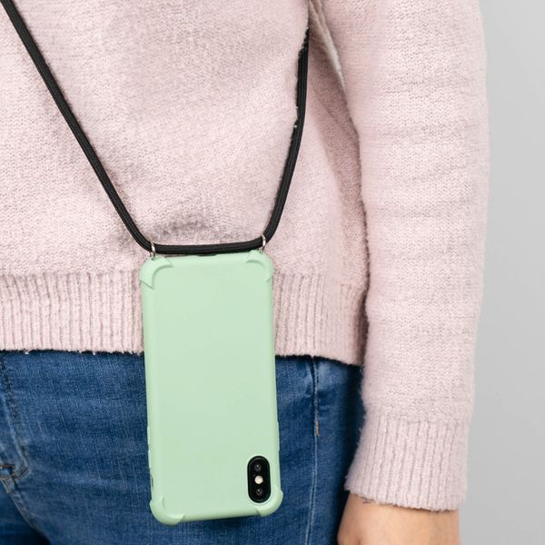 imoshion Color Backcover met koord iPhone 12 Mini - Groen