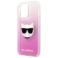 Karl Lagerfeld Hardcase Backcover Choupette iPhone 13 Pro - Roze