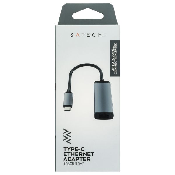 Satechi USB-C naar Gigabit Ethernet Adapter - Space Grey