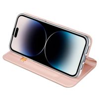 Dux Ducis Slim Softcase Bookcase Apple iPhone 15 Pro - Rosé Goud