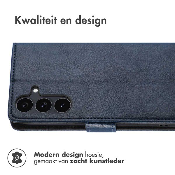 imoshion Luxe Bookcase Samsung Galaxy S25 FE - Donkerblauw