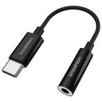 imoshion AUX adapter - USB-C naar 3,5 mm / Jack audio adapter - USB-C male to AUX female - Zwart