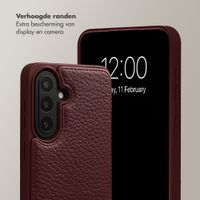 Selencia Nova Telefoonhoes met Koord en Pashouder Samsung Galaxy A57 (5G) - Bold Burgundy