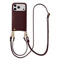 Selencia Nova Phone Case with Cord and Card Holder Apple iPhone 17 Pro - Bold Burgundy