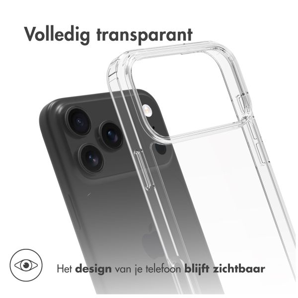 Accezz Xtreme Impact Backcover Apple iPhone 17 Pro Max - Transparant