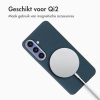 Accezz Mesh Backcover met MagSafe Samsung Galaxy S25 / S24 - Donkerblauw