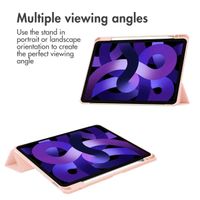imoshion Trifold Hard Case Book Cover Apple iPad Air 11 inch (2026) M4 / (2025) M3 / (2024) M2 / Air 5 (2022) / Air 4 (2020) - Pink