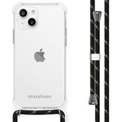 imoshion Backcover met koord iPhone 13 Mini - Zwart / Goud