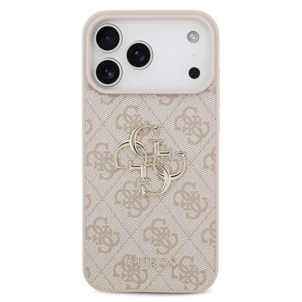 Guess 4G Metal Logo Backcover Apple iPhone 17 Pro - Roze