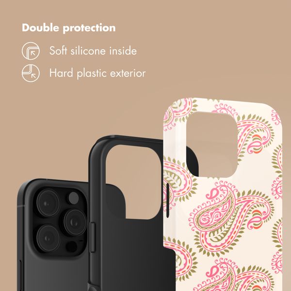Selencia Vivid Back Cover Apple iPhone 16 Pro - Paisley Blush