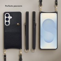 Selencia Nova Telefoonhoes met Koord en Pashouder Samsung Galaxy S26 - Zwart