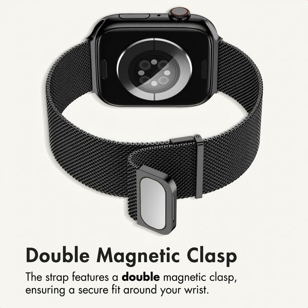 imoshion Milanese Magnetic Band Apple Watch | 44/45/46/49 mm - Black
