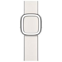 Apple Leather Band Modern Buckle Apple Watch Series 1-9 / SE - 38/40/41 mm / Series 10 - 42 mm - Maat M - Chalk