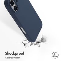 Accezz Liquid Silicone Back Cover with MagSafe Apple iPhone 17 - Dark Blue