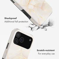 Selencia Vivid Back Cover Apple iPhone 17 Pro Max - Golden Beige Marble