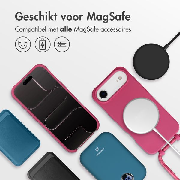 imoshion Color Backcover met afneembaar koord met MagSafe Apple iPhone Air - Raspberry