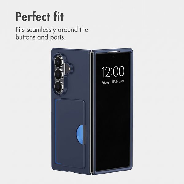 imoshion Back Cover with Card Holder Samsung Galaxy Z Fold 8 Ultra - Dark Blue