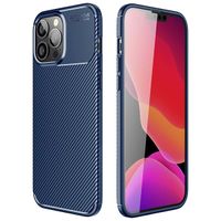 imoshion Carbon Softcase Backcover iPhone 13 Pro Max - Blauw