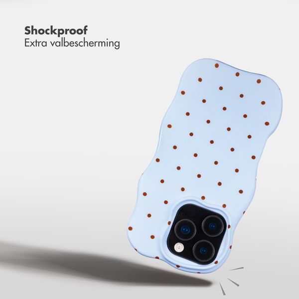Selencia Vivid Wavy Backcover met MagSafe Apple iPhone 16 Pro - Happy Dots Digital Sky