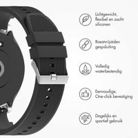 imoshion Siliconen bandje voor de OnePlus Watch 3 / 2 / 2R / Oppo Watch X2 / X - Zwart
