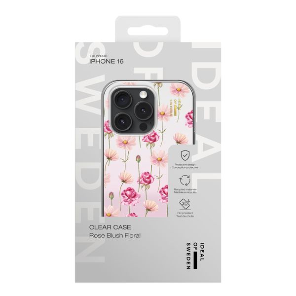 iDeal of Sweden Mirror Case Apple iPhone 16 - Rose Blush Floral
