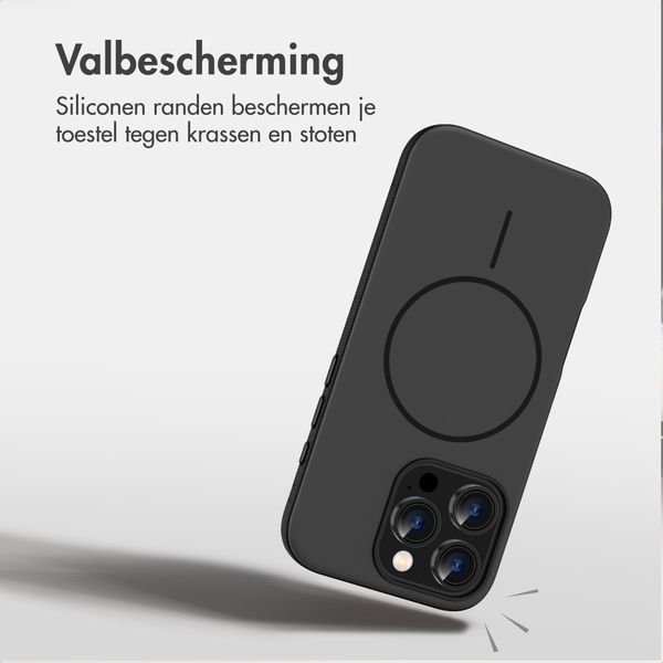 imoshion Color Backcover met Thin MagSafe Ring Apple iPhone 16 Pro - Zwart