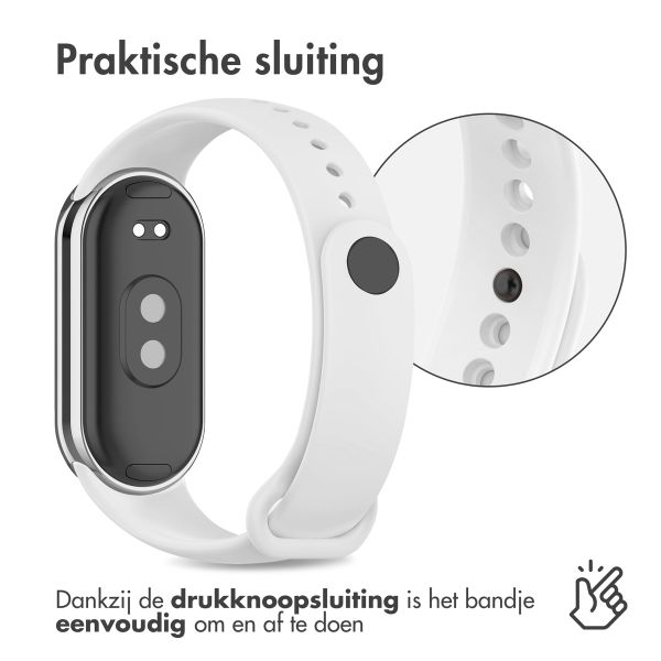 imoshion Siliconen Sport bandje Xiaomi Smart Band 8 / 9 - Wit