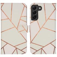 imoshion Design Softcase Bookcase Samsung Galaxy S22 Plus - White Graphic