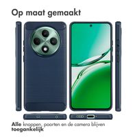 imoshion Brushed Backcover Oppo Reno 12F 5G - Donkerblauw