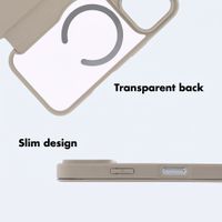 imoshion Transparent Wallet Case with MagSafe Apple iPhone 18 Pro / 17 Pro - Beige