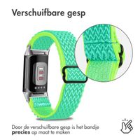 imoshion Elastisch nylon bandje Fitbit Charge 5 / Charge 6 - Groen / Geel