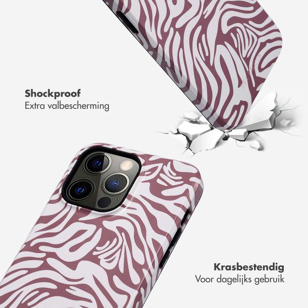 Selencia Vivid Tough Backcover iPhone 14 Pro Max - Trippy Swirl Dark Rose