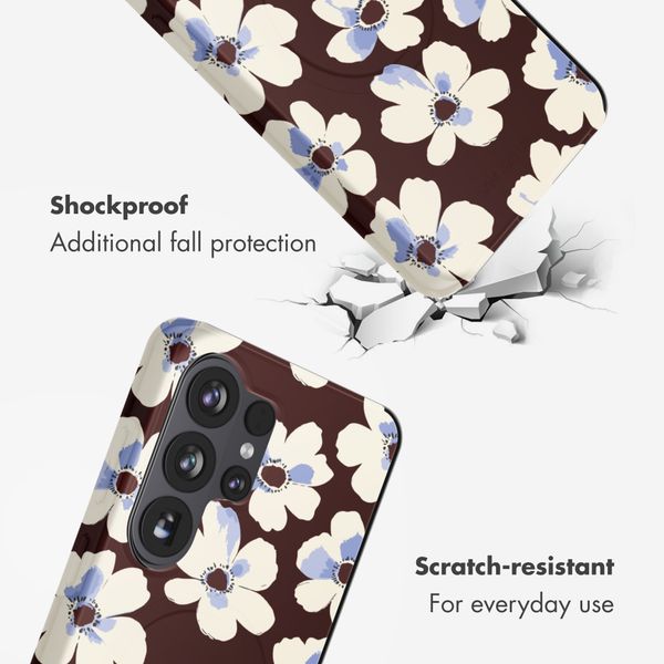 Selencia Vivid Back Cover with MagSafe Samsung Galaxy S26 Ultra - Choco Flower Pop