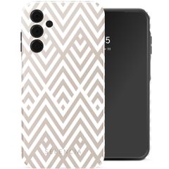 Selencia Vivid Tough Backcover Samsung Galaxy A15 - Beige Zigzag