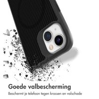 imoshion Rugged Hybrid Carbon Case met MagSafe Apple iPhone 13 - Zwart