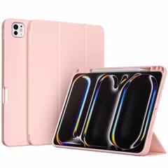 Accezz Smart Silicone Bookcase Apple iPad Pro 11 (2024) M4 - Roze