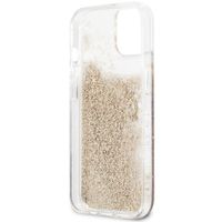 Guess 4G Logo Liquid Glitter Backcover iPhone 13 Mini - Gold