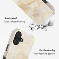 Selencia Vivid Backcover met MagSafe Apple iPhone 17 - Golden Beige Marble