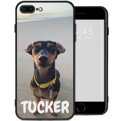 Ontwerp je eigen Apple iPhone 8 Plus / 7 Plus gel hoesje - Zwart