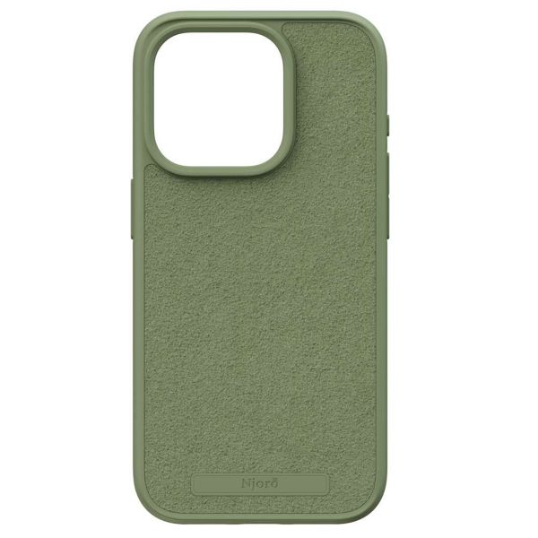 Njorð Collections Suède Comfort+ Case MagSafe iPhone 15 Pro - Olive